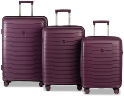 Worldpack Portland 4 wielen Kofferset 3-delig - Harde bagage - TSA slot - azalee