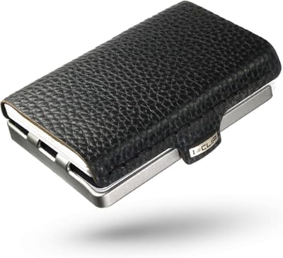 Kaarthouder Slim - Portemonnee Compact - Dagelijks Gebruik - Ruimte voor 18 kaarten - 8.8 x 6.5 cm - Zwart