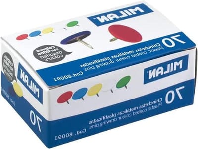 Metalen Punaises - Gekleurde Spijkers - Documenten Bevestigen - Gelamineerde Coating - 70 Stuks - Assorti