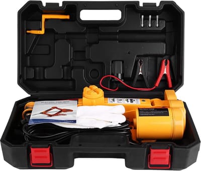 Elektrische Autokrik - Automatische Krik - Banden Wisselen - 12 Volt Aansluiting - 2 Ton Hefvermogen - Zwart