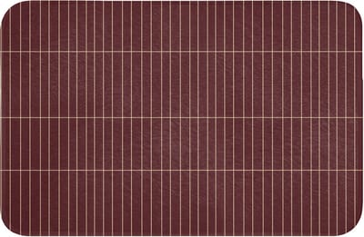 WC mat 60x40 cm - Antislip - Lijnen - Patroon - Bordeaux - Toiletmat - Vloermat - Douchemat - Toilet tapijt - Toiletmatten