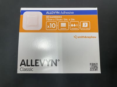 Allevyn Adhesive 7,5 cm x 7,5 cm x10
