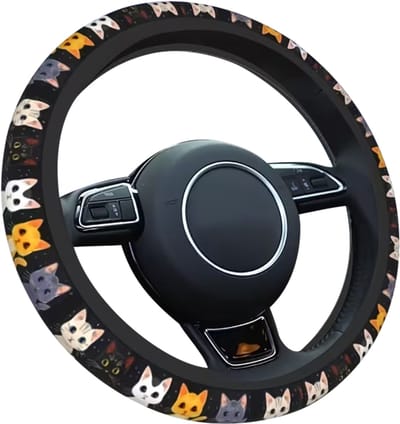 Stuurhoes Auto Universeel - Katten Design - Kasey Products