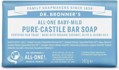 Unscented Baby-Mild Castile Bar Soap