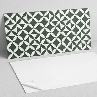 Coloray Wandpanelen Zelfklevend - Geometrisch schaakbordpatroon PVC Wandpaneel - 100 cm x 50 cm - Groente Wandbekleding Zelfklevend - 1 stuk - Mozaïeken Wandpanelen Zelfklevend - Wandpanelen Keuken - Wandpaneel Badkamer