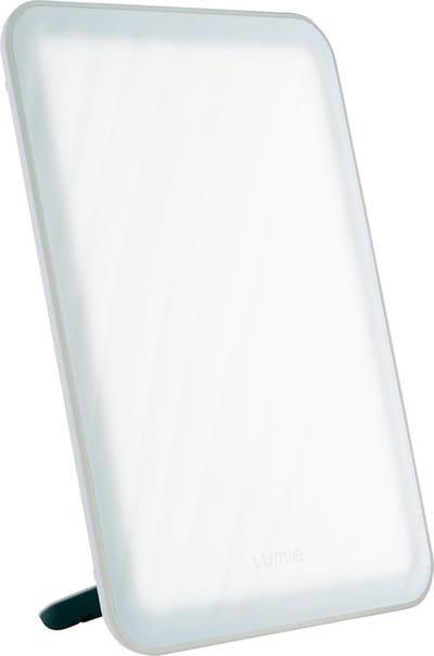 Lumie Vitamin L - Daglichtlamp - Lichttherapielamp - 10.000 lux - Koele witte LED's - Staand of liggend te gebruiken - Wit