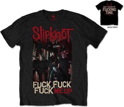 Slipknot - Fuck Me Up Heren Tshirt - XL - Zwart