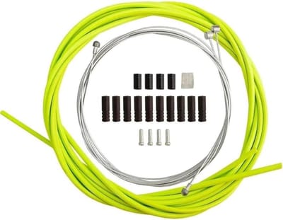 Fiets remkabel set - Schakelrem kabel - Fiets onderhoud - Roestvrij staal binnenkabel - 5mm & 4mm buis - Groen