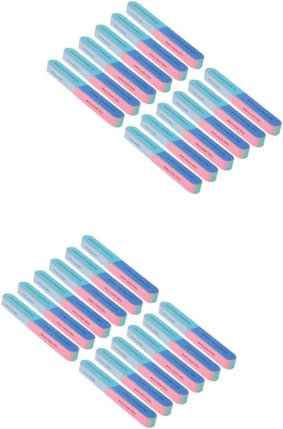 Nagelvijlen Set - Nagelblokken Buffer - Nagels Polijsten - 7 Korrelgroottes - 24 Stuks - Multicolor