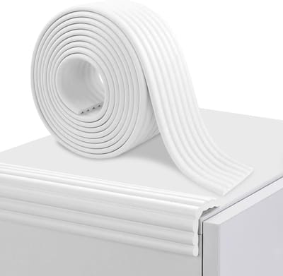 Zachte Hoekbescherming voor Baby's, Zelfklevend 5 m Schuim voor Meubels, Bed en Raam, Veiligheid en Comfort