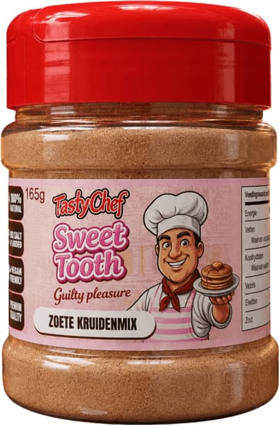 TastyChef Speculaaskruiden Zoutvrij - SWEET TOOTH - 165 g