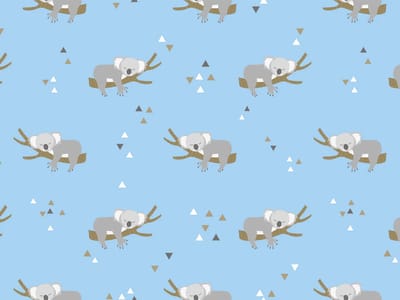 kinderkamerkleed vinyl | | Lazy Koala