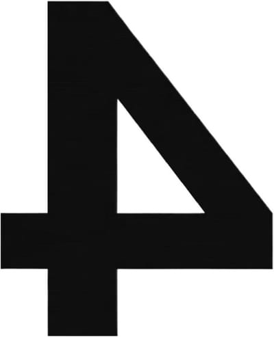 Huisnummer - Adresbordje - Huis Identificatie - Antiroest - 30cm - Zwart