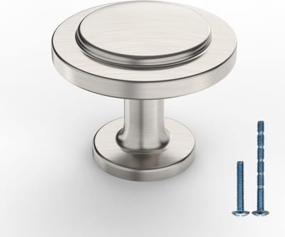 JGS ® Moderne Geborsteld Nikkel Meubelknoppen Set van 10 voor Keuken en Kast
