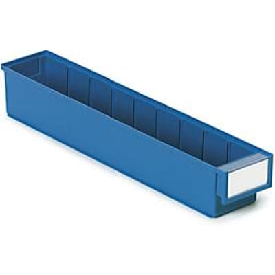 TRESTON magazijnlade 5010, B 92 x D 500 x H 82 mm, 2,4 l, blauw