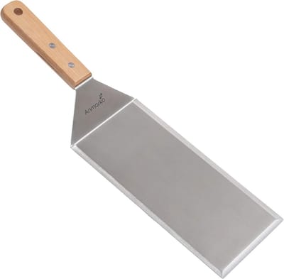Hoogwaardige Grillspatel van Roestvrij Staal voor BBQ, Perfect voor Burgers en Braden