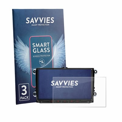 3 Stuks Savvies Screenprotector - geschikt voor Xtrons ID90MTVL - beschermfolie glas transparant