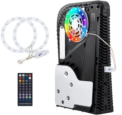 DrPhone AuraStrip – RGB LED Lichtstrip voor PS5 – App & Afstandsbediening – 8 Kleuren – USB – Geschikt voor PS5 & PS5 Slim