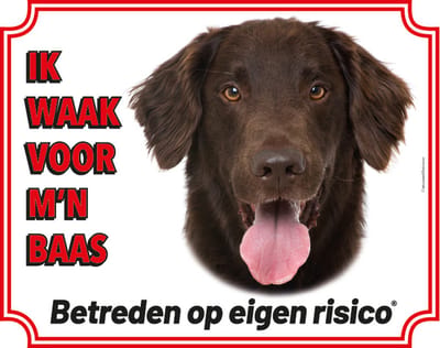 Flatcoated Retriever Waakbord