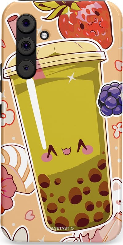 Casetastic Hoesje Geschikt voor Samsung A54 (5G) - Stijlvolle Beschermende Duo-layer Case - Bubbelpret
