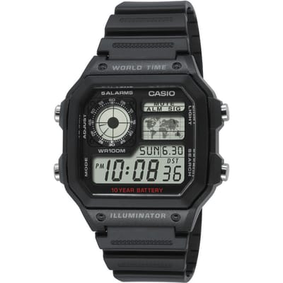 Casio Timeless AE-1200WH-1AVEF World Time Horloge