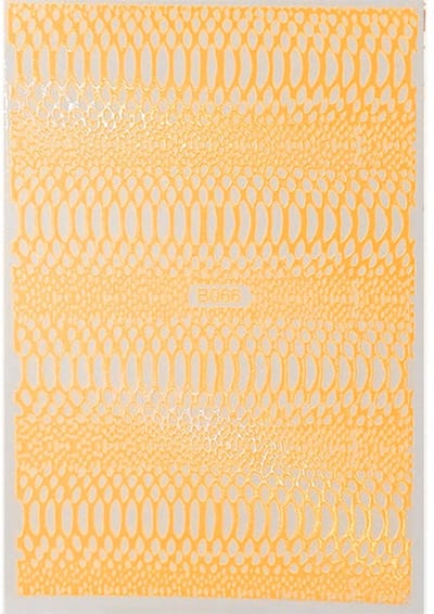 Allepaznokcie - Nagelstickers - Dunne Zelfklevend - Opaliserend - Slangenhuid Oranje