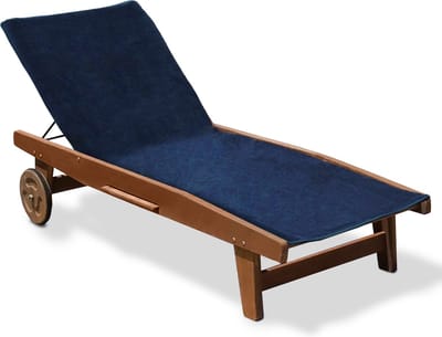 Beautissu Marbella – Handdoek Blauw 70x200cm – Strandhanddoek Badlaken Anti-slip