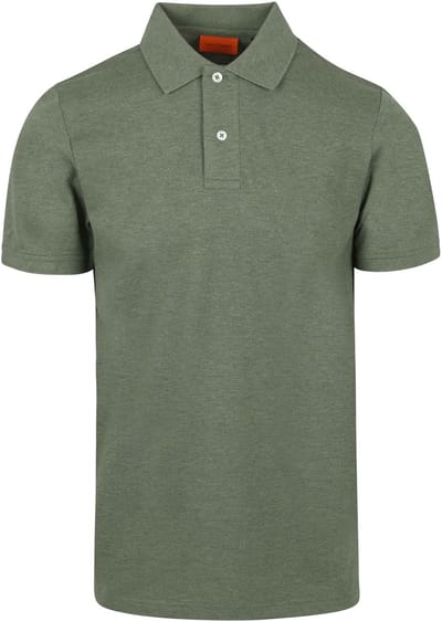 Suitable Mang Poloshirt Groen - Maat 3XL - Heren - Polo shirt Heren met Korte mouw