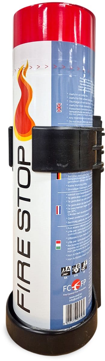 Sprayblusser ABF inclusief houder – 600 ml – Compacte Schuimblusser – Spraybrandblusser – Makkelijk voor onderweg