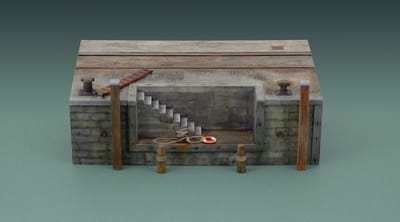 Italeri Modelbouwpakket Diorama - 5615 Dock with stairs for Diorama Plastic - 1:35 - Modelbouw
