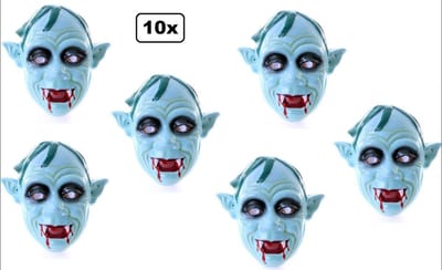 10x Zombie masker bloody man - Walking dead - Horror zombie time griezel halloween volwassenenen
