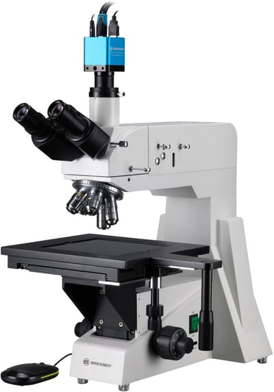 Bresser Microscoop - Science MTL 201 - Trino Opzicht Microscoop - 50x-800x - Incl. MikroCam MINI Full HD HDMI