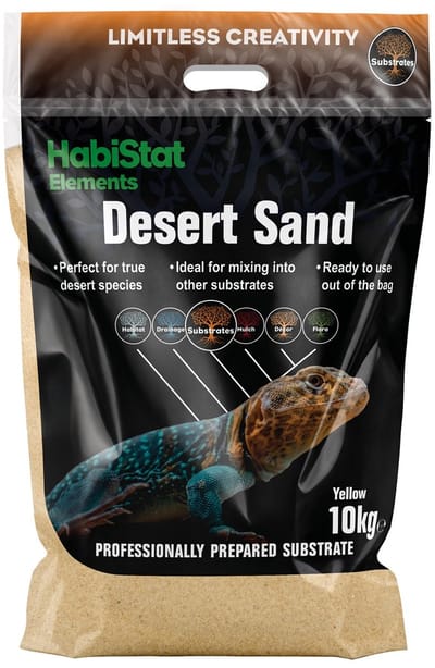 HabiStat Woestijnzand Geel - Geel Terrariumzand
