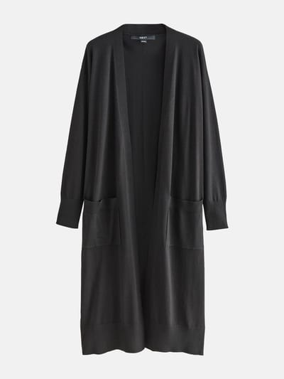 Next - Dames - Lang vest met lange mouwen - Zwart