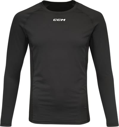 CCM - Top - Thermoshirt - Lange mouw - IJshockey - Volwassenen - Zwart - S