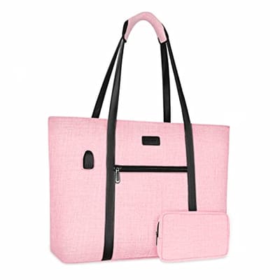 Draagbare laptop tas voor vrouwen - Werk, reizen, en zakelijke computertas met kleine portemonnee