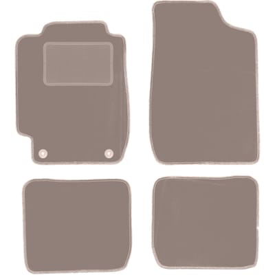 Beige veloursmatten voor: Toyota Corolla E10 hatchback, stationwagen, sedan (1992-1997)