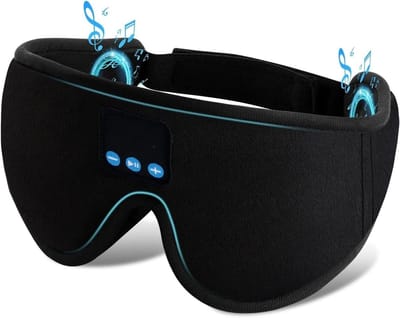 SNJY® Slaapmasker Bluetooth - Oogmasker Slaap - Slaapmasker Voor Mannen en Vrouwen - Zwart
