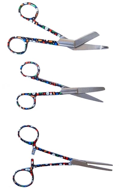 Verpleegkundige Scharenset - Funny Pills - MDR Gecertificeerd - Zorg - Verbandschaar - Cadeau - Verpleegkunde - Accessoires - Nurse Cadeau - Verpleegkundige Schaar - Verpleegkundige Artikelen