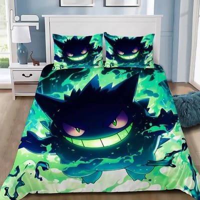 Dekbedovertrek Kussensloop Beddengoedset Cartoon Evil Gengars Volwassen Jongen Meisje Slaapkamerdecoratie Kinderen Cadeau Eenpersoons Tweepersoons Groot Formaat 70x130cm 2pcs