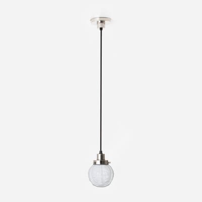 Hanglamp aan snoer Guimard Flower 20's Nikkel - Art Deco Trade