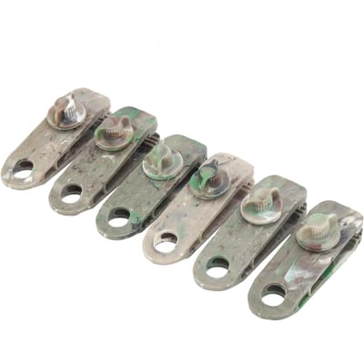 6 stuks Zeilklemmen Klemmen Heavy Duty Lock Grip Tentbevestigingsclips Houder voor Luifel Overkapping gray