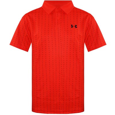 Under Armour gekraagde oranje Kids Performance Tee Box Poloshirt 1366429 296