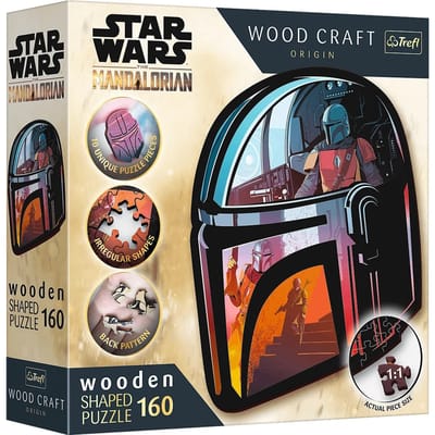 Trefl The Mandalorian Lucasfilm Star Wars Hout Houten Legpuzzel - 160 stukjes - Vanaf 6 jaar