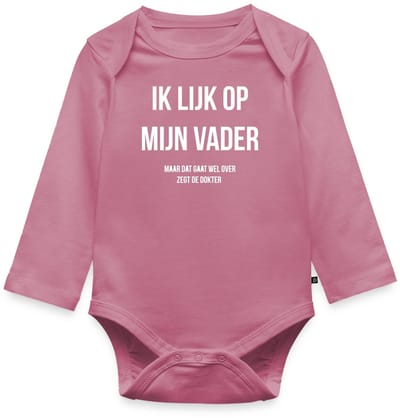 Ik Lijk Op Mijn Vader Citaat Baby Rompertje Met Lange Mouwen