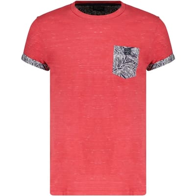 DEELUXE Gemêleerd T-shirt met bedrukte detailsSHAMAR Light Red Mel