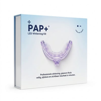 PAP+ Tandenbleek Set - Tandenblekers - Whitening Strips - Tanden Bleken Thuis - Tandenbleekset - PAP+ White Strips - Bleekset - Teeth Whitening Set - Inclusief Oplaadkabel - Draadloos Tanden Bleken - 4 Gratis Whitening Pennen