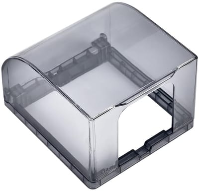 Dailygoody - Waterdichte schakelaarafdekking - Bescherming voor stopcontacten - Veilig en gebruiksvriendelijk - Zwart - Kindveilig - Perfect voor badk