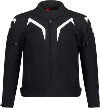 JP 1880 - Heren - Motorjack Zelda 3D AirMest-inzetstuk voor op de rug - Zwart - Maat 3XL