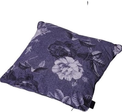 Madison sierkussen 50x50 cm Rib Denim flower blue